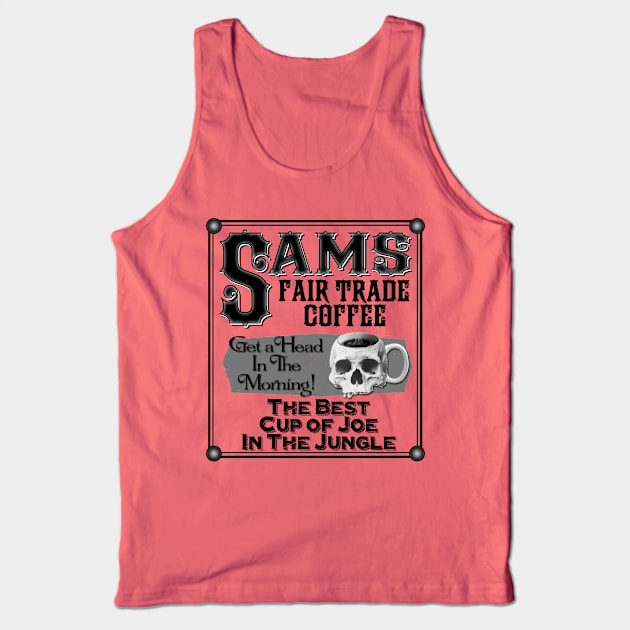 Trader Sam's Coffee- Dark Blend Tank Top by The Skipper Store